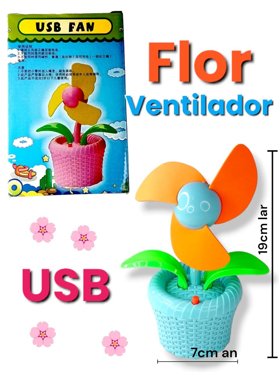 Flor Ventilador USB 19cm